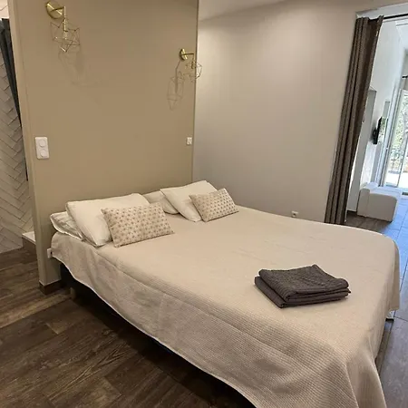 A Casa Corbaia 40 M2, Jardin Prive, Parking, Proche Centre Et 40 M2, Private Garden Parking Near Town Center And Sea Port And Airport باستيا